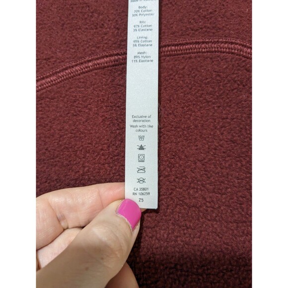 Lululemon Women's Scuba Hoodie Limited Edition Rust Color Thumbholes Size 6 - Picture 8 of 11